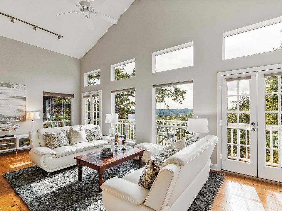 Spacious sunlit family room with spectacular scenic views