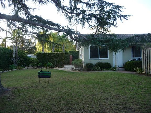 Large yard and cottage.