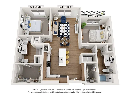 Floor plan B1 River Birch