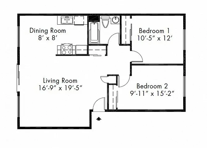 Floor plan Floorplan E