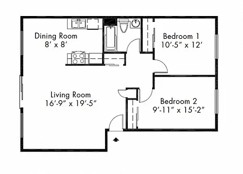Floor plan Floorplan E