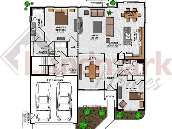 Coventry Home Plan - First Floor