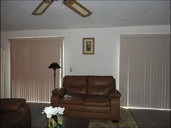 Sliding doors open to deck