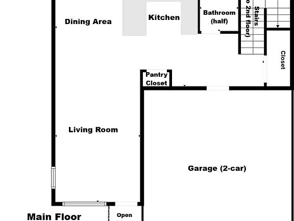 Main Level Floor Plan.