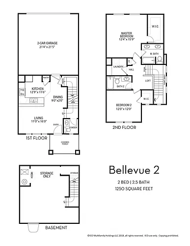 Floor plan Bellevue 2
