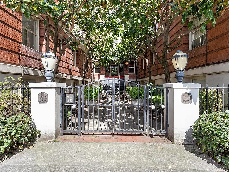 Courtyard/gate entrance on NW Johnson