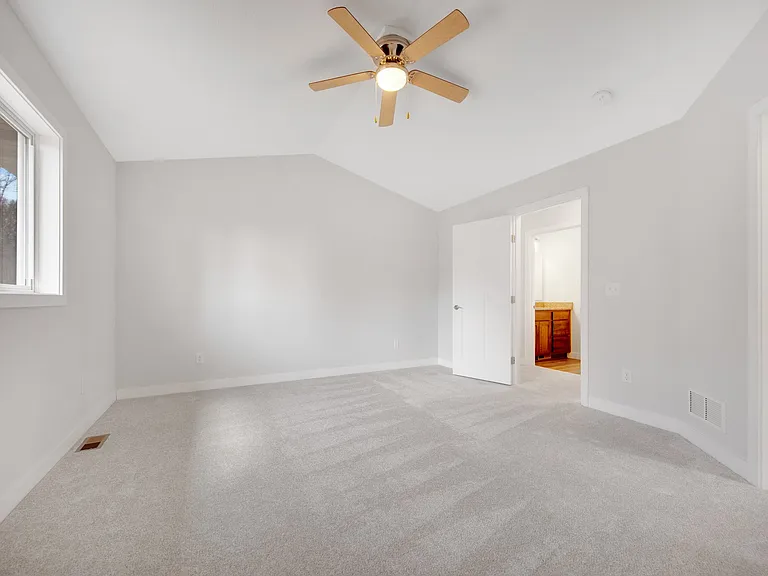 Note Vaulted Master Bedroom Ceiling.