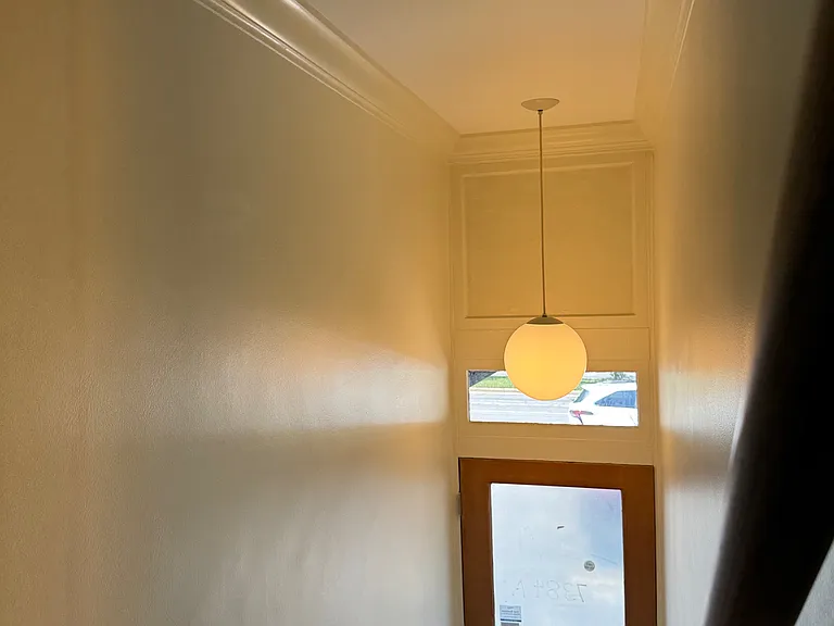 Entry hall with old original lights