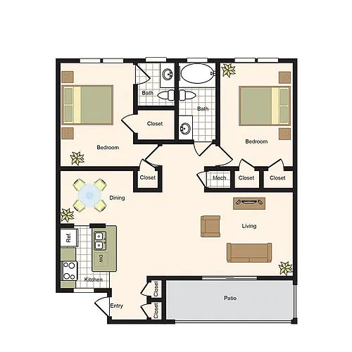 Floor plan Floorplan E1