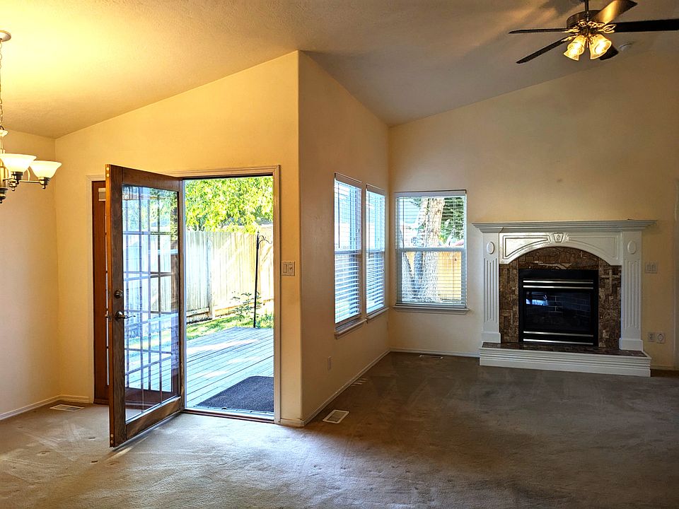 View into great room from entry