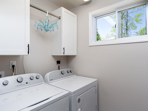 Laundry Room with Full Size Washer Dryer, Upper Level