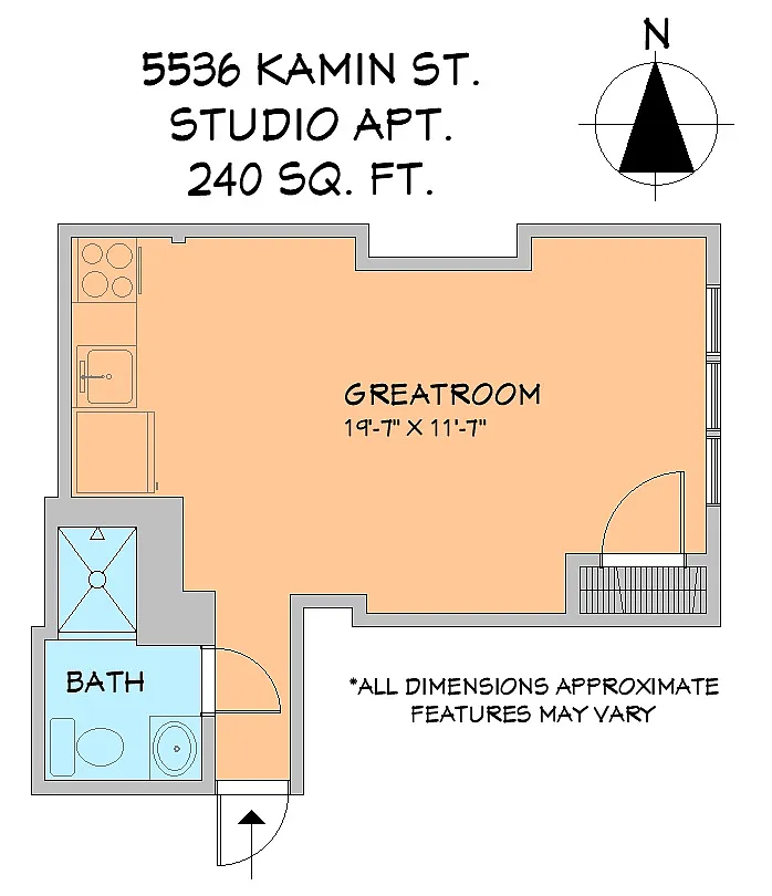 Floor plan Studio