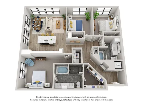 Floor plan 2C1