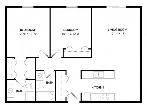 Floor plan Two bedroom