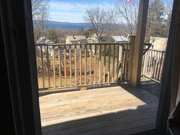 Deck view toward Adarondacks across Lake Champlain