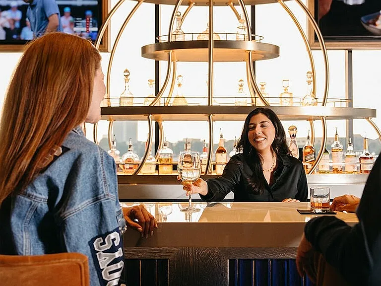 Have a drink at the exclusive resident bar at One Rangers Way.