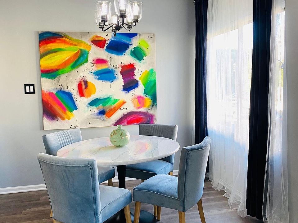 Newly painted interior, with LED recessed lighting.