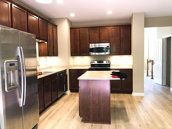 family room and kitchen area