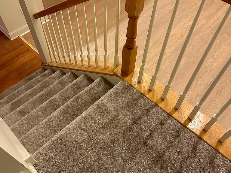 Stairs with new upgraded carpet