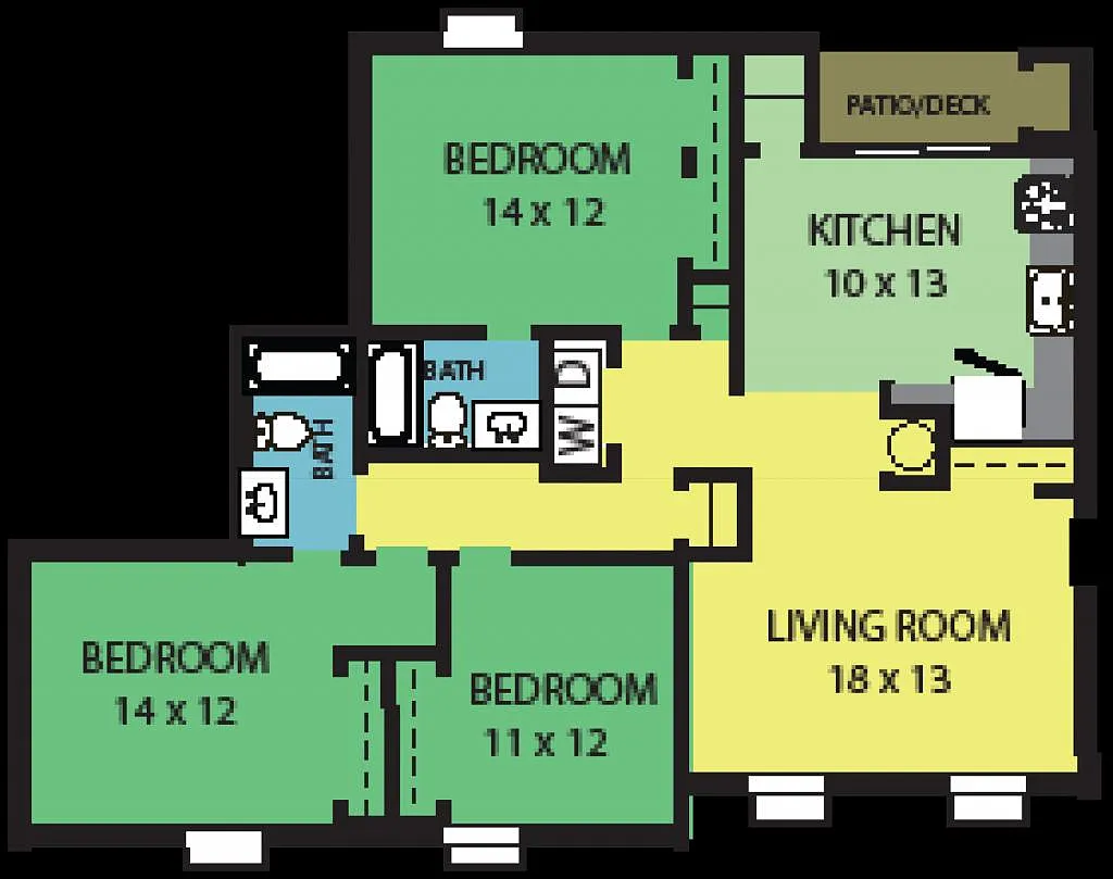 Floor plan 3 Bedroom