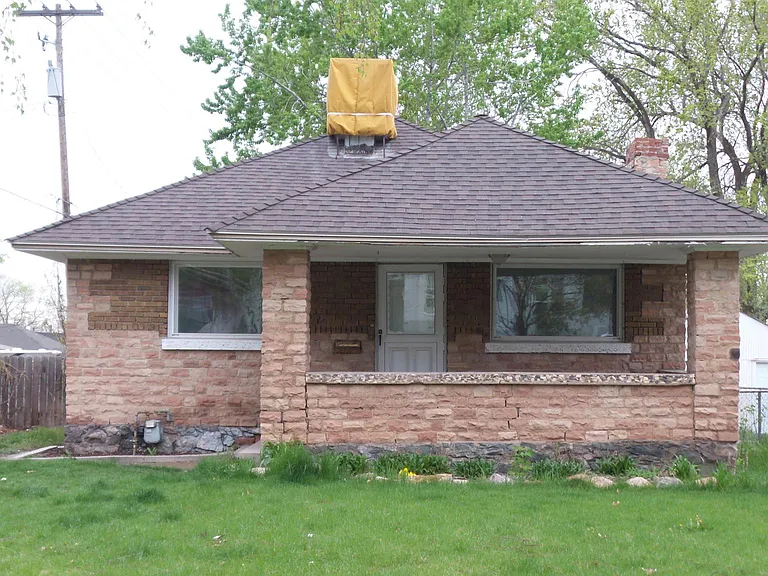 This is an older picture of the front. We are updating the landscape.