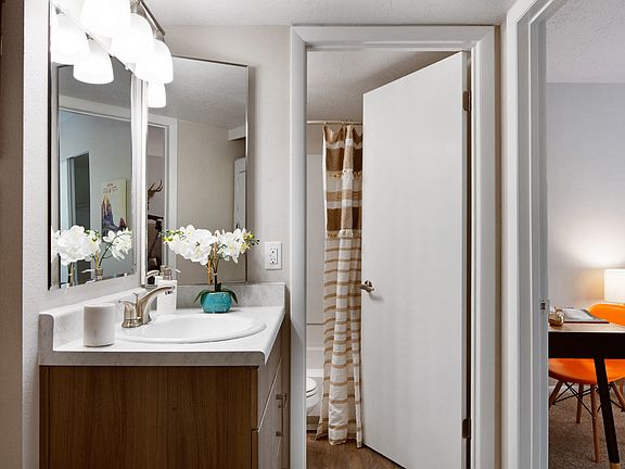 Clover Creek Apartments Bathroom Sink and Door