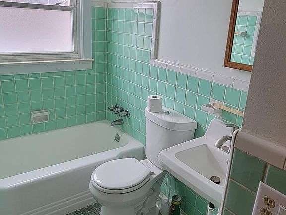 Bathroom, toilet paper not included.