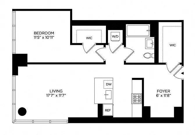 Floor plan 1CR North