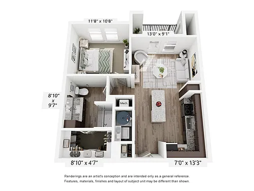 Floor plan A1-60