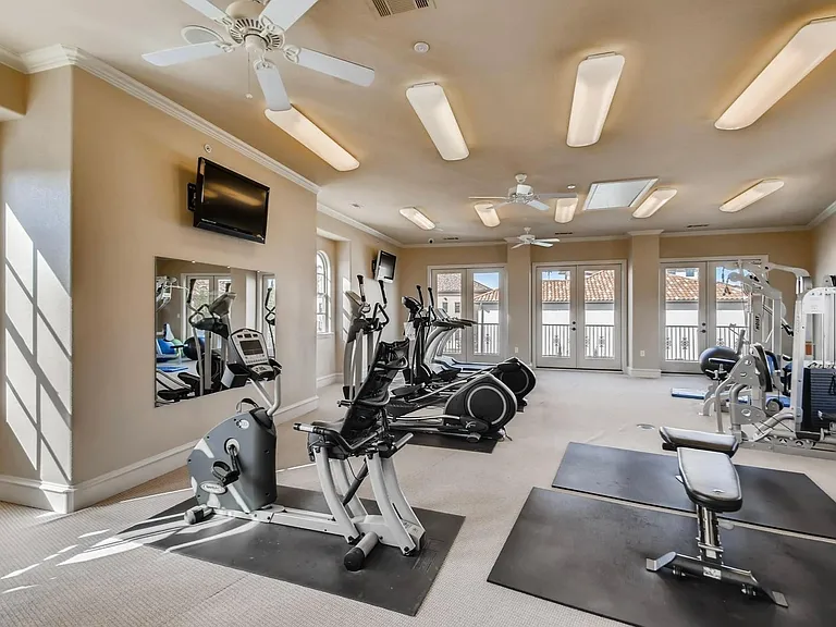 Gym is one block from home