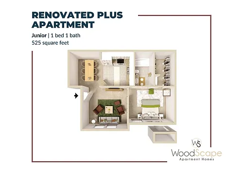 Floor plan Junior Renovated Plus