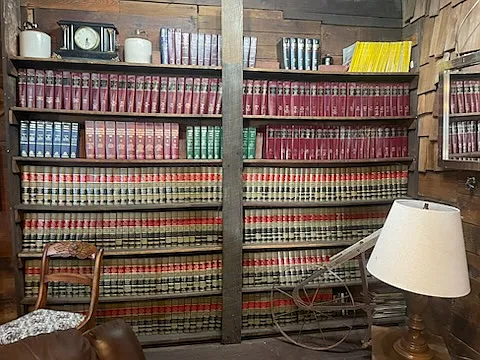 The library from a former Schuyler County law library