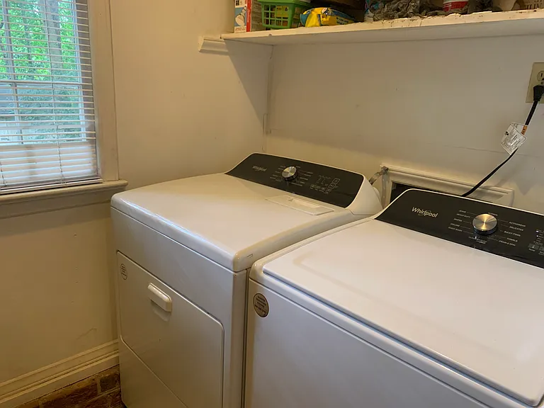 Laundry room-new washer and dryer