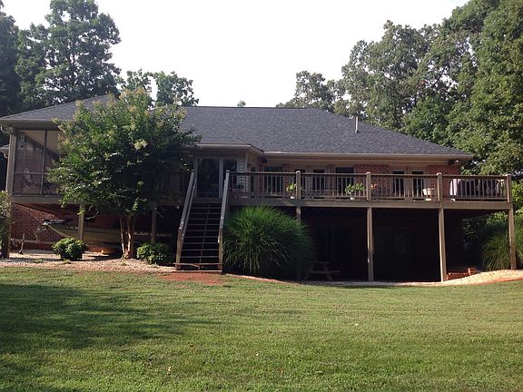 Backyard view of house