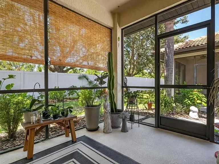 Lanai with view North to outside patio