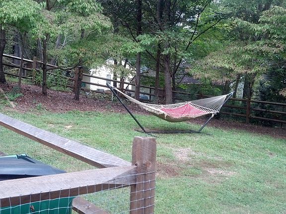 Relaxing fenced back yard