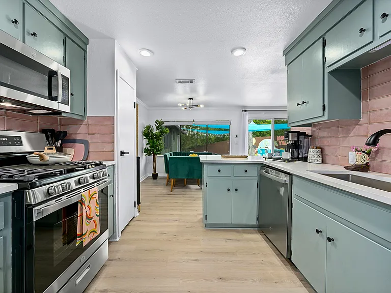 Brand new stainless appliances and gas stove Unit A