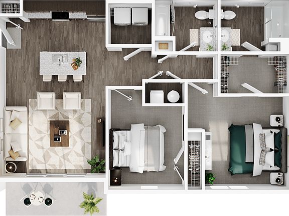 The Xander: Two Bed - Two Bath The Xander: Two Bed - Two Bath
