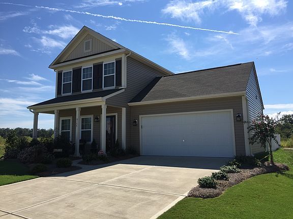 Front view of landscaping