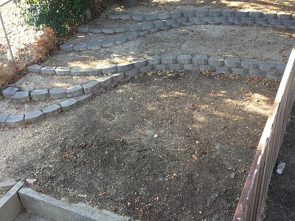 large fenced yard