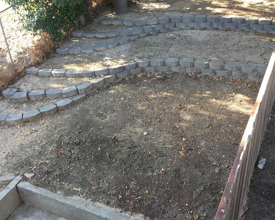 large fenced yard