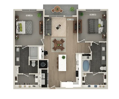 Floor plan B3