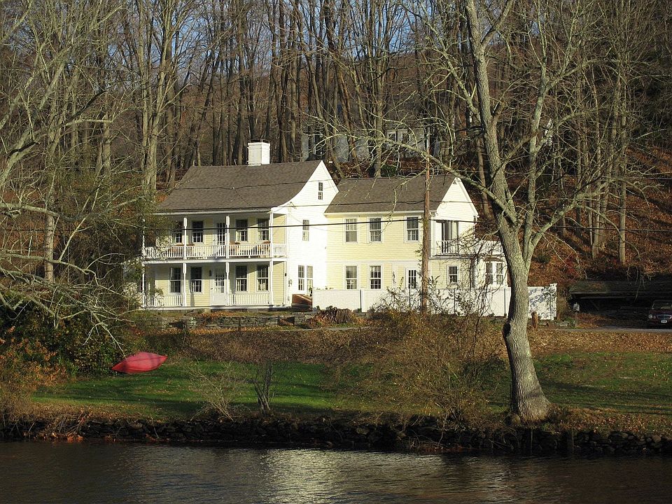 View from the water in winter
