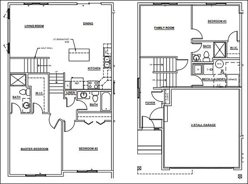 Floor plan 3 Bed 3 Bath | Luxury