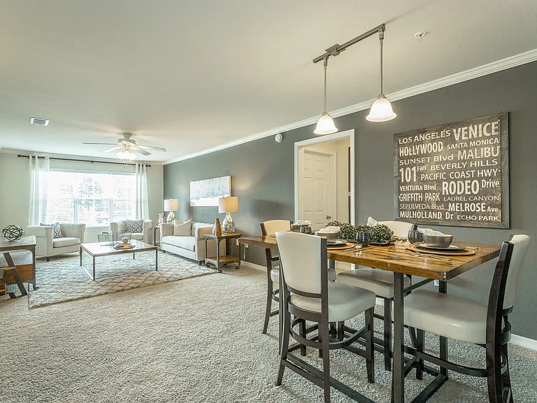 Open concept floor plan at Amberleigh Ridge