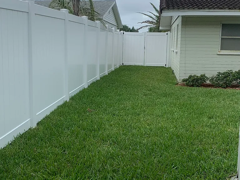 Fenced in yard