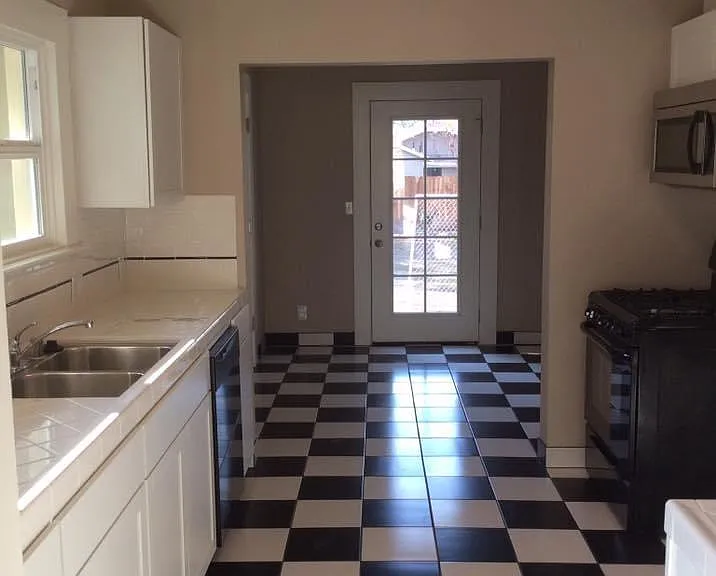 Kitchen, mudroom, back door
