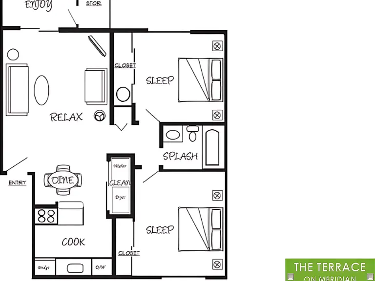 2x1 l 800 sq ft l Terrace on Meridian 2x1 l 800 sq ft l Terrace on Meridian