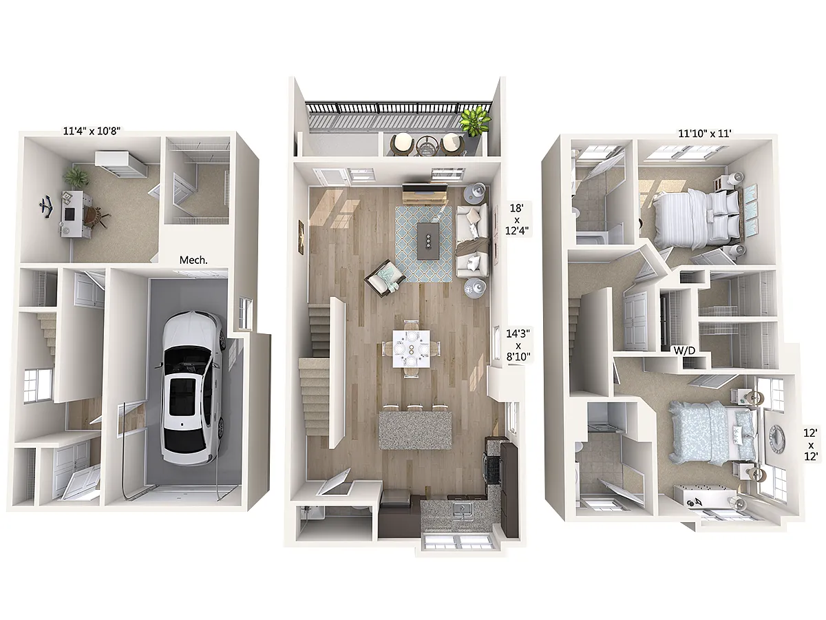 Floor plan B4TA-1698sq-Stainless