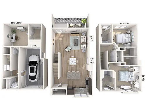 Floor plan B4TA-1698sq-Stainless